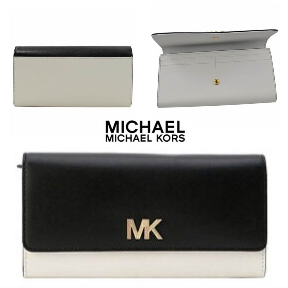 MICHAEL KORS MONTGOMERY BLACK LEATHER WALLET